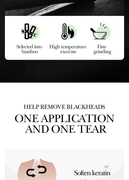 Bamboo Charcoal Blackhead Peel-Off Mask – Deep Cleansing Pore Care for Nose & T-Zone
