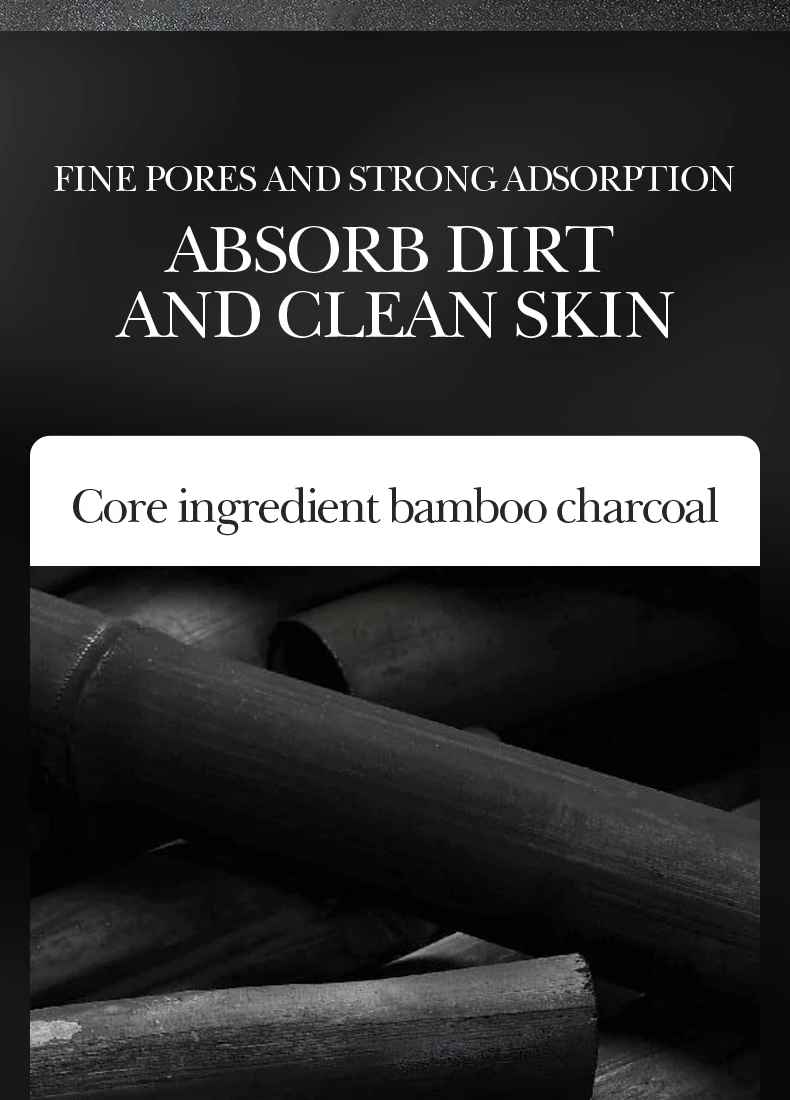 Bamboo Charcoal Blackhead Peel-Off Mask – Deep Cleansing Pore Care for Nose & T-Zone
