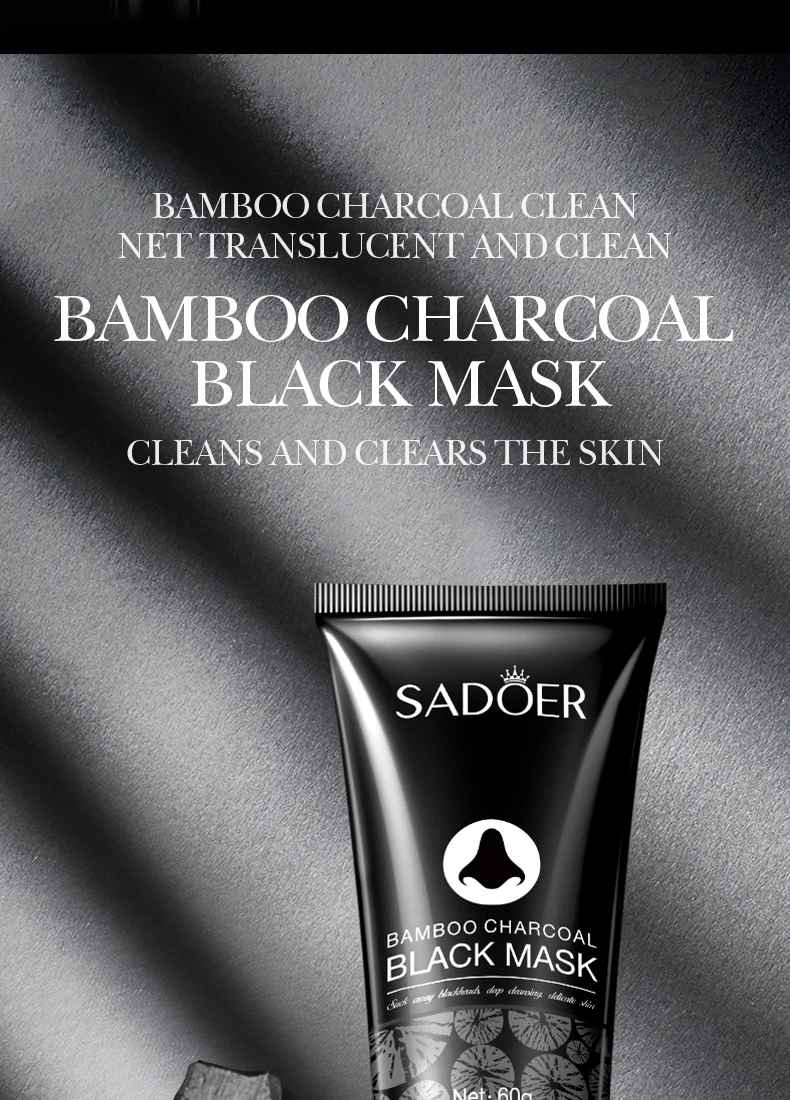 Bamboo Charcoal Blackhead Peel-Off Mask – Deep Cleansing Pore Care for Nose & T-Zone