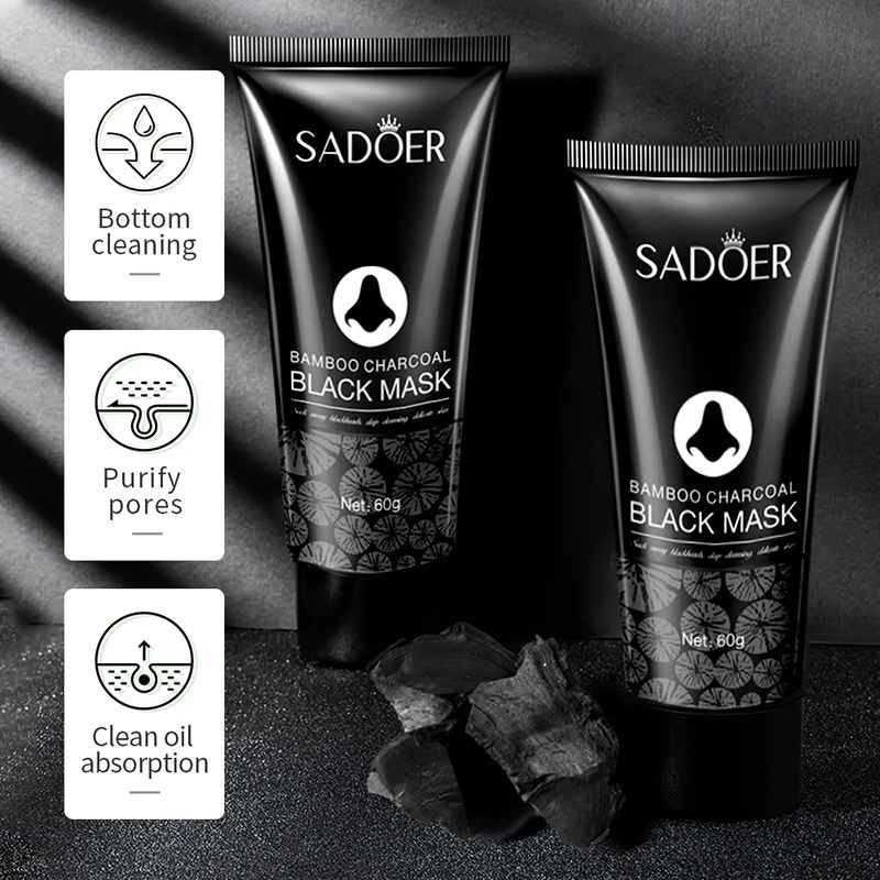 Bamboo Charcoal Blackhead Peel-Off Mask – Deep Cleansing Pore Care for Nose & T-Zone
