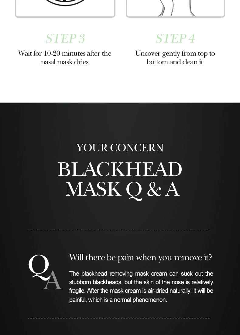 Bamboo Charcoal Blackhead Peel-Off Mask – Deep Cleansing Pore Care for Nose & T-Zone