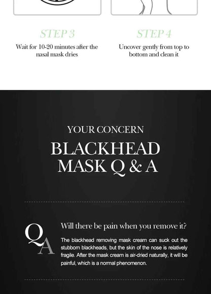 Bamboo Charcoal Blackhead Peel-Off Mask – Deep Cleansing Pore Care for Nose & T-Zone