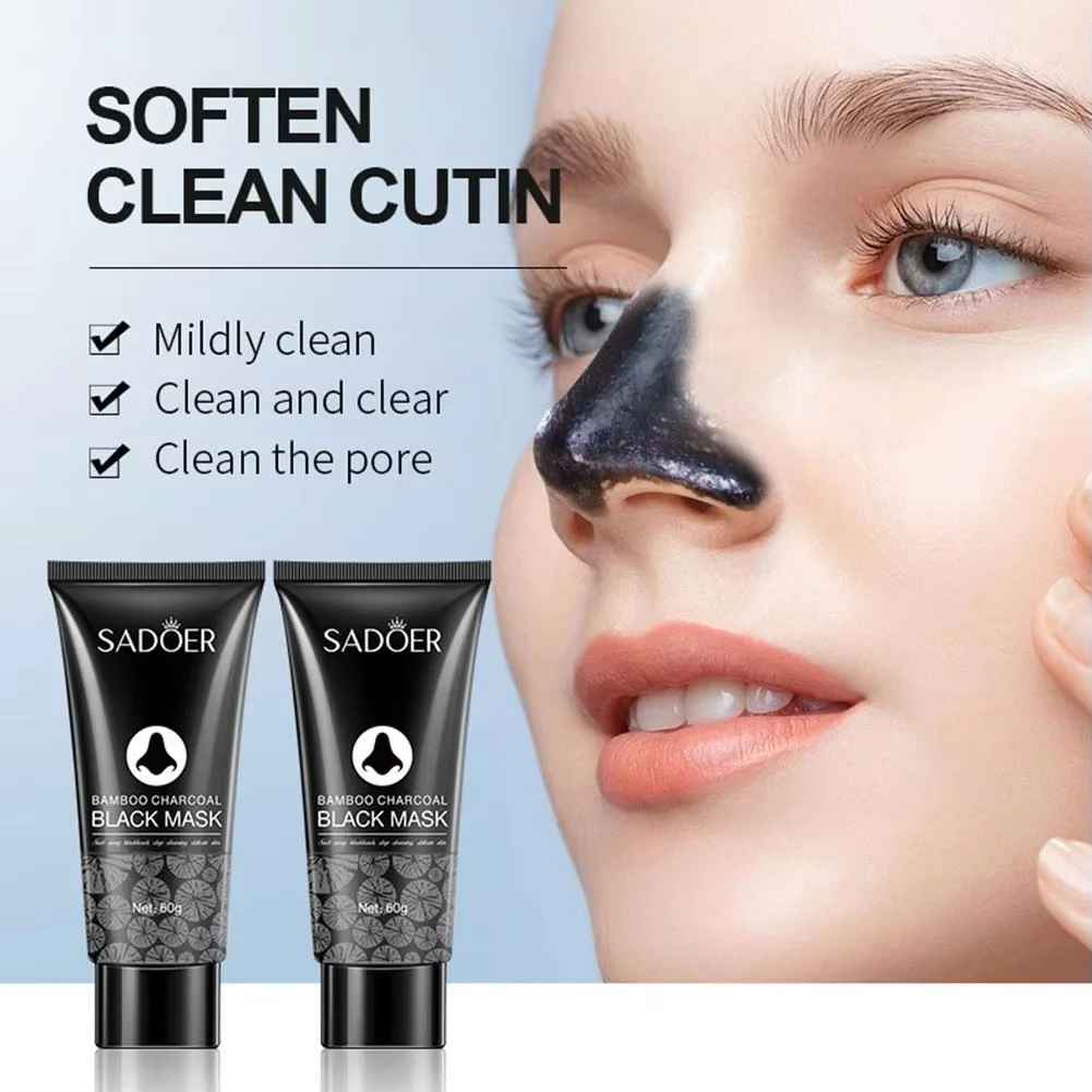 Bamboo Charcoal Blackhead Peel-Off Mask – Deep Cleansing Pore Care for Nose & T-Zone