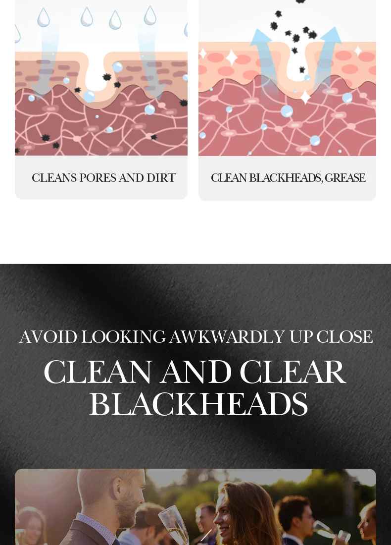 Bamboo Charcoal Blackhead Peel-Off Mask – Deep Cleansing Pore Care for Nose & T-Zone