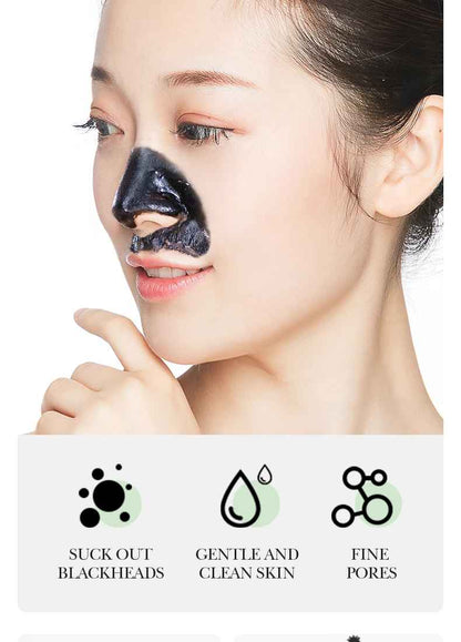 Bamboo Charcoal Blackhead Peel-Off Mask – Deep Cleansing Pore Care for Nose & T-Zone